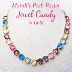 Mandi's Posh Pastel Sparkle Candy Necklace