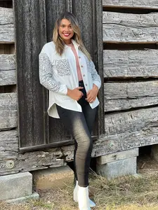 Cheetah Print/White Shacket