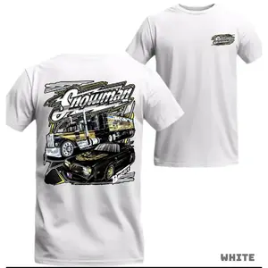 ☃️[Grphic Tee][100%cotton]Smokey And The Bandit Snowman Graphic Tee – Cozy 100% Cotton Pullover, Colorful Screen Print, Unisex Trendy Movie Fan Gift, Funny White Tee, Casual Streetwear, Viral TikTok Merch, Comfortable Breathable Top for Men & Women