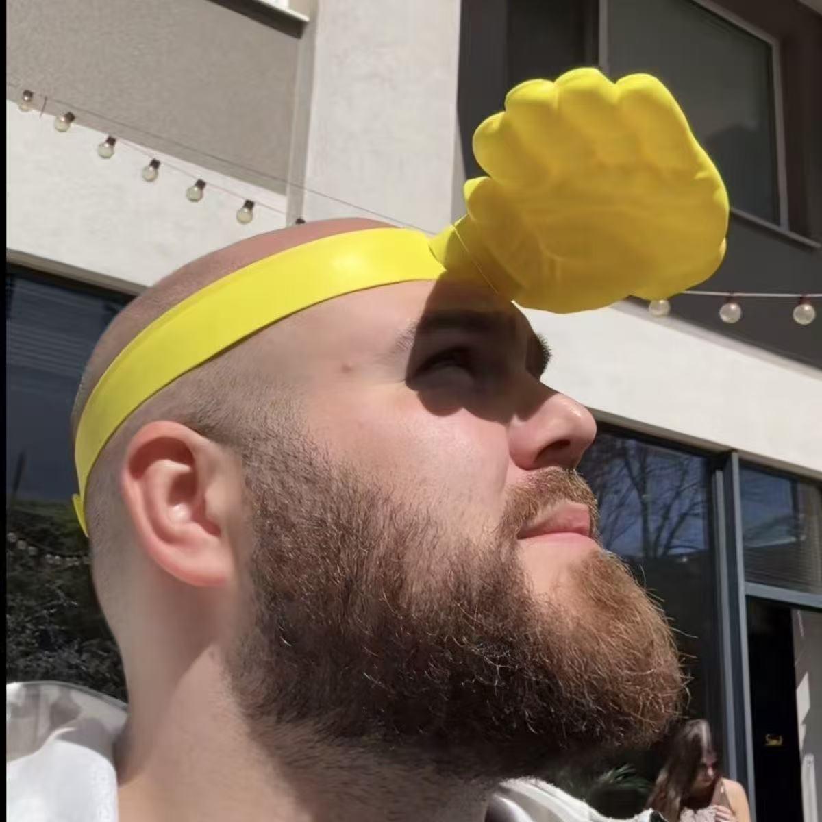 Novelty Palm Sun Visor Hat Funny Hand Shape Headband, Summer Outdoor UV Protection Sun Hat, Trending Hot Item