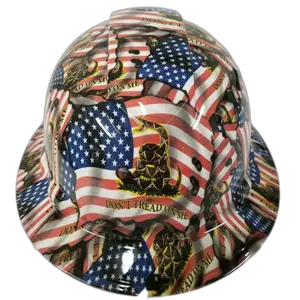 Don't Tread on Me & Old Glory - Custom Hydro Dipped Full Brim Hard Hat