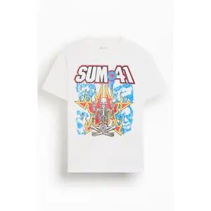 PacSun Men's Sum 41 Flames T-Shirt - Multicolor