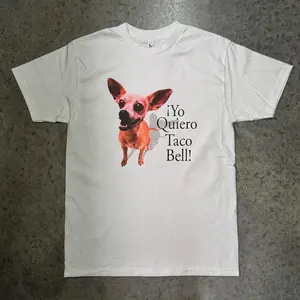 Funny Taco Bell Dog T-Shirt, Yo Quiero Taco Bell Shirt, Unisex Shirt for Dog Lovers, Pet Parents, Gift for Birthdays, Casual Wear Tee Crewneck