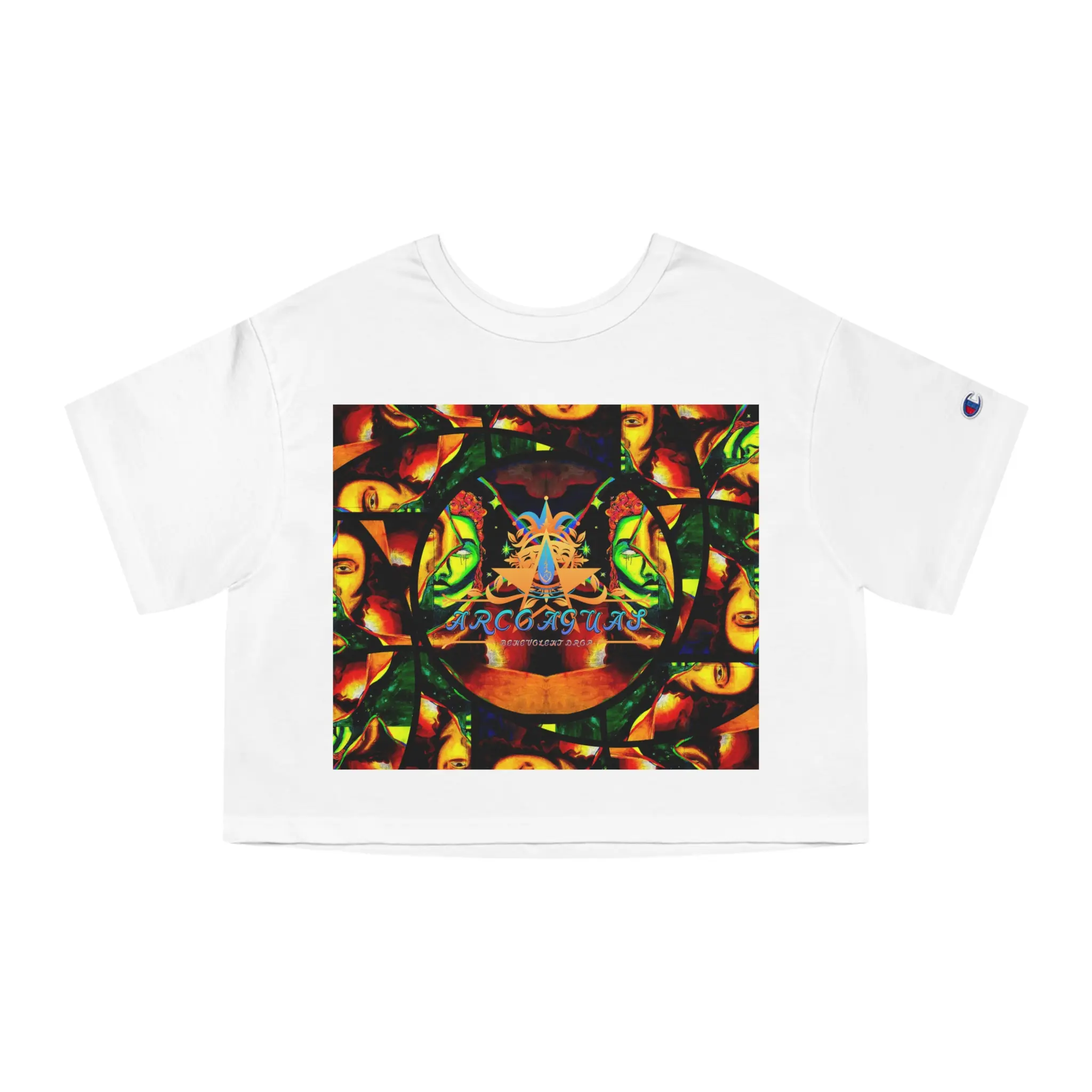 Fractal Self Cropped Tee | Psychedelic Art