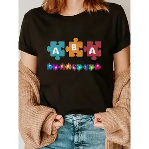 100% Cotton ABA Therapist Educate Behavior Analyst Therapy RBT T-Shirt