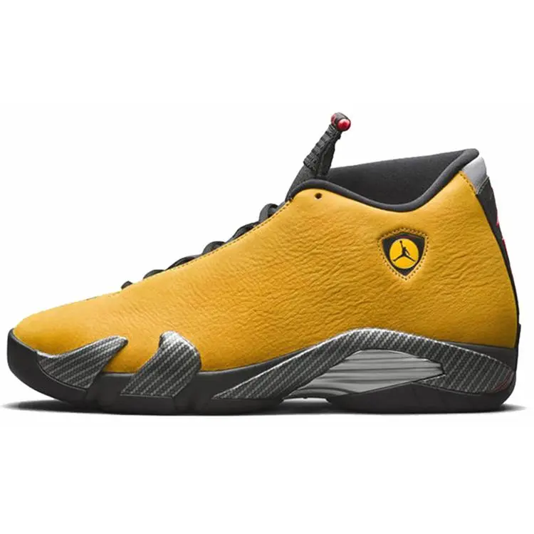 NIKE Air Jordan 14 Retro 'Reverse Ferrari' Men's Lace-Up Sneakers, Lightweight Stylish Casual Wear, Durable Leather Upper, Cushioned Midsole, Unique Reverse Colorway, Bold Retro-Inspired Design (US M 10) - Ideal for Sneakerheads, Cushioned Sole, Retro Loo