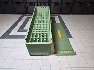 5.56 NATO Ammo Storage Box – 100 Round 3D Printed Stackable Case