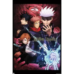 Trends International Jujutsu Kaisen - One Sheet English Wall Poster, 34L x 22.4W, Unframed Version