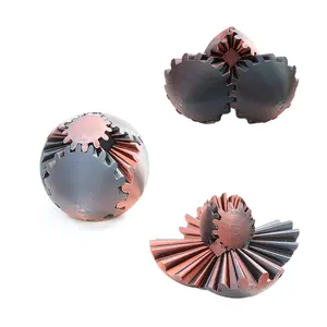 3D Printed Rotating Gear Ball Fidget Toy Stress Relief Cube for Adults and Kids Anxiety Relief Sensory Focus Desk Gadget Cool Puzzle Sphere Gift early  christmas  haul poor Empowering Teenage Girl Basket ikea pax Christmas Pop-Up Money Holders Set Smart H