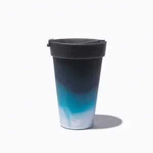 Silipint 16 oz Silicone Coffee Tumbler with lid - Durable, Non-Toxic, Microwave & Dishwasher Safe Travel Mug