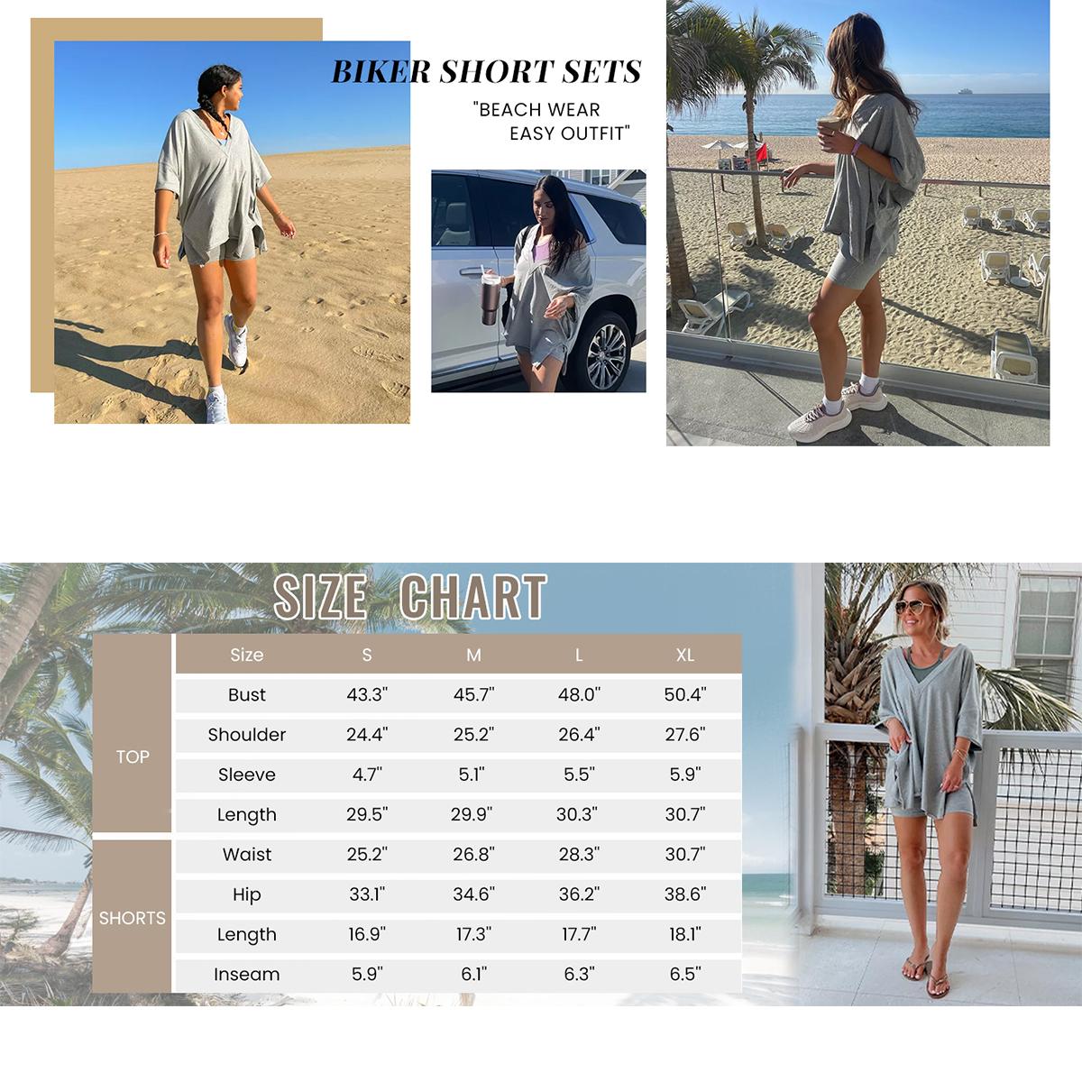 Kingapril Fashion 2-Piece Outfit for Women Oversized Biker Shorts Set Hot Shot Reversible Set Tracksuit