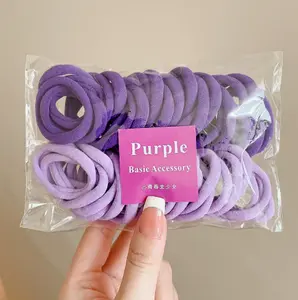 50pcs Solid Casual Hair Ties for Women, Stretchy Elastic Ponytail Holders, Perfect for Daily Life & Carnival Mardi Gras, Great Gift