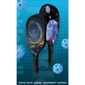 Pickleball Racket Board Pickleball Adult Children Poplar Wood Full Set Cricket Professional Pickleball Cricket Racket
