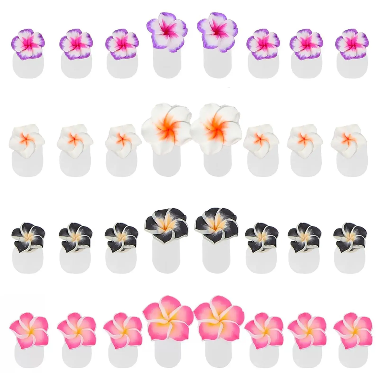 Nail Care Flexible-Fit Silicone Flower-Shape Toe Separators (32-Piece) - Easy Apply Salon Gel Tools for Pedicure, Nail Art & Polish (A)