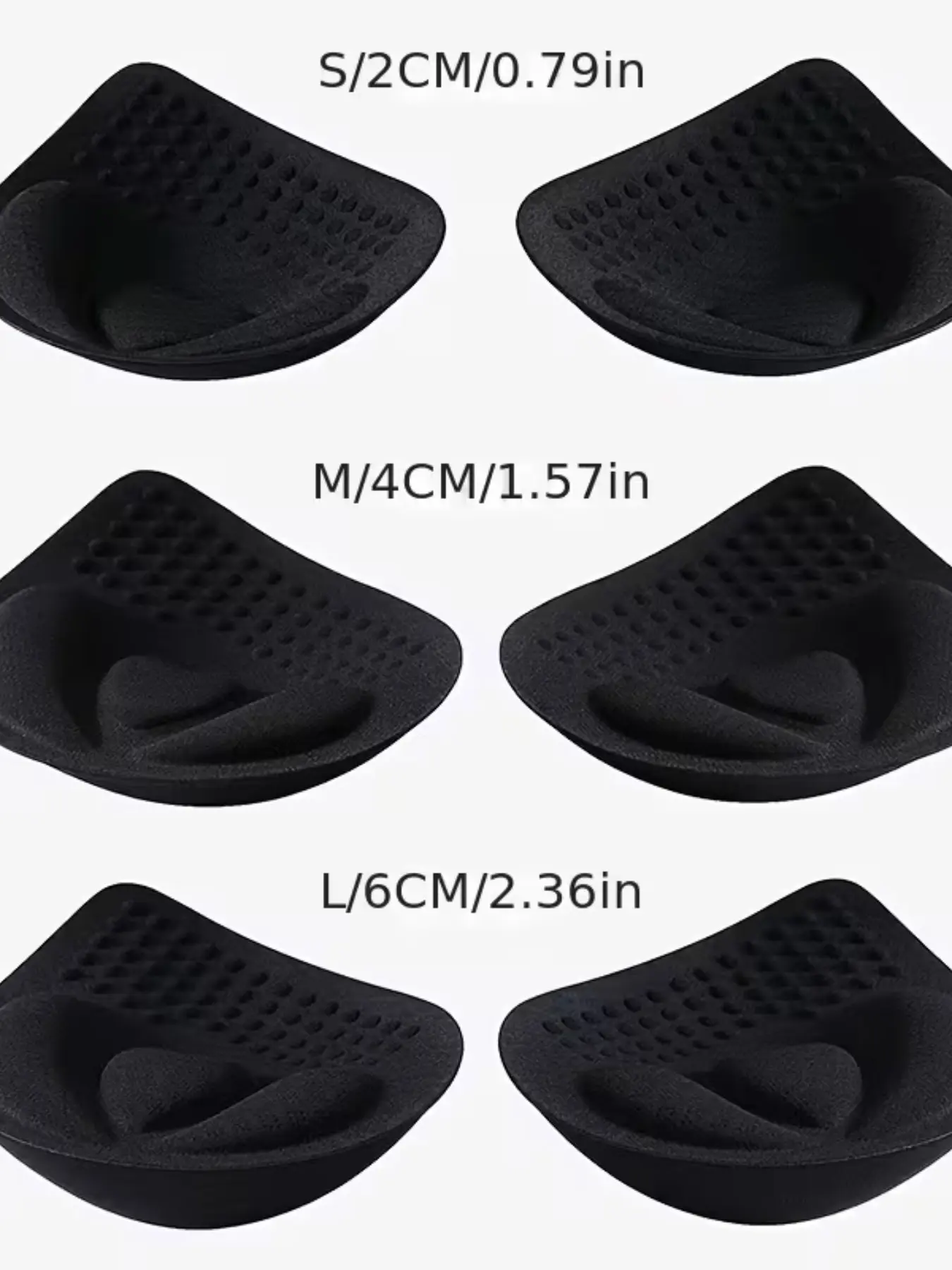 Thickened Bra Cups 2cm, 4cm, 6cm, Detachable Washable Padded Inserts, Removable Bra Pads, Push-Up Underwire Lining for Small Busts, Ideal for Bras & Breastwear Accessories, Underwear Womenswear Bra Padding Bra Accessory