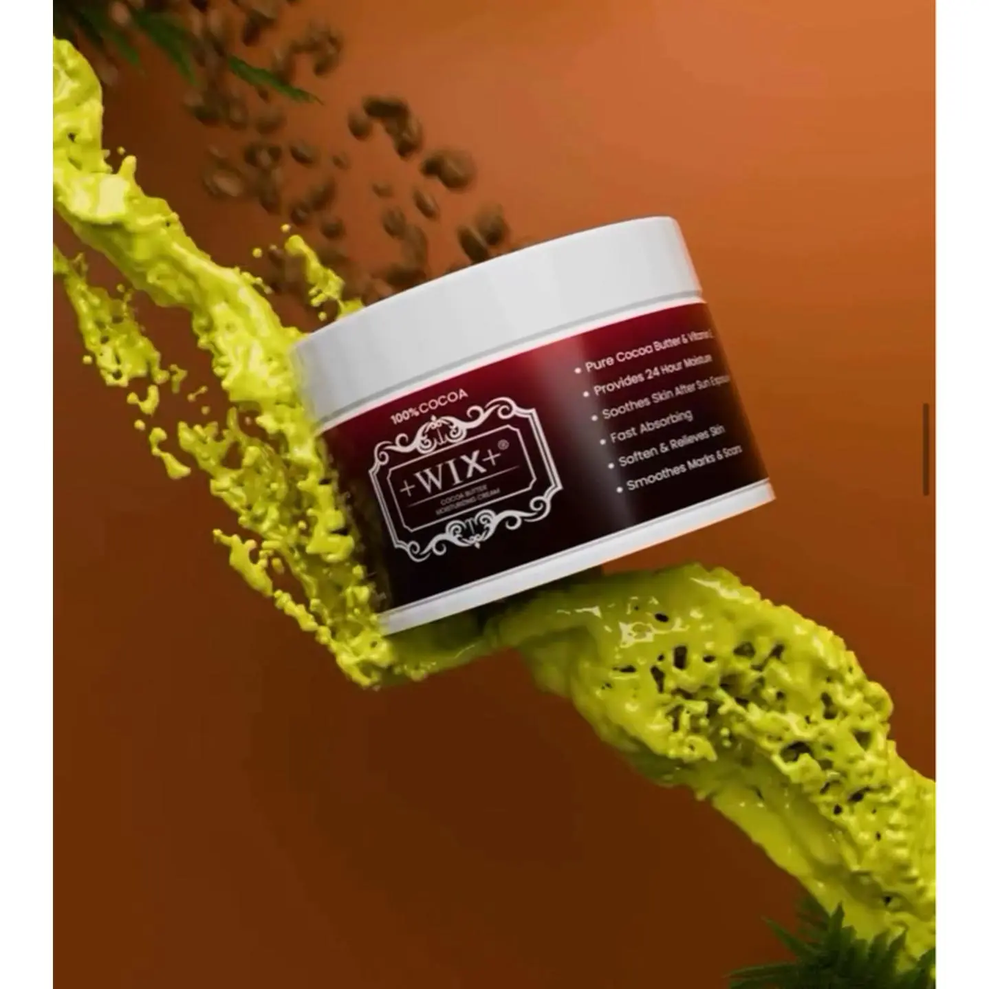 100% Cocoa WIX Pure Cocoa Butter & Honey 24-Hour Moisture Mask for Soft & Smooth Hair Care Revive