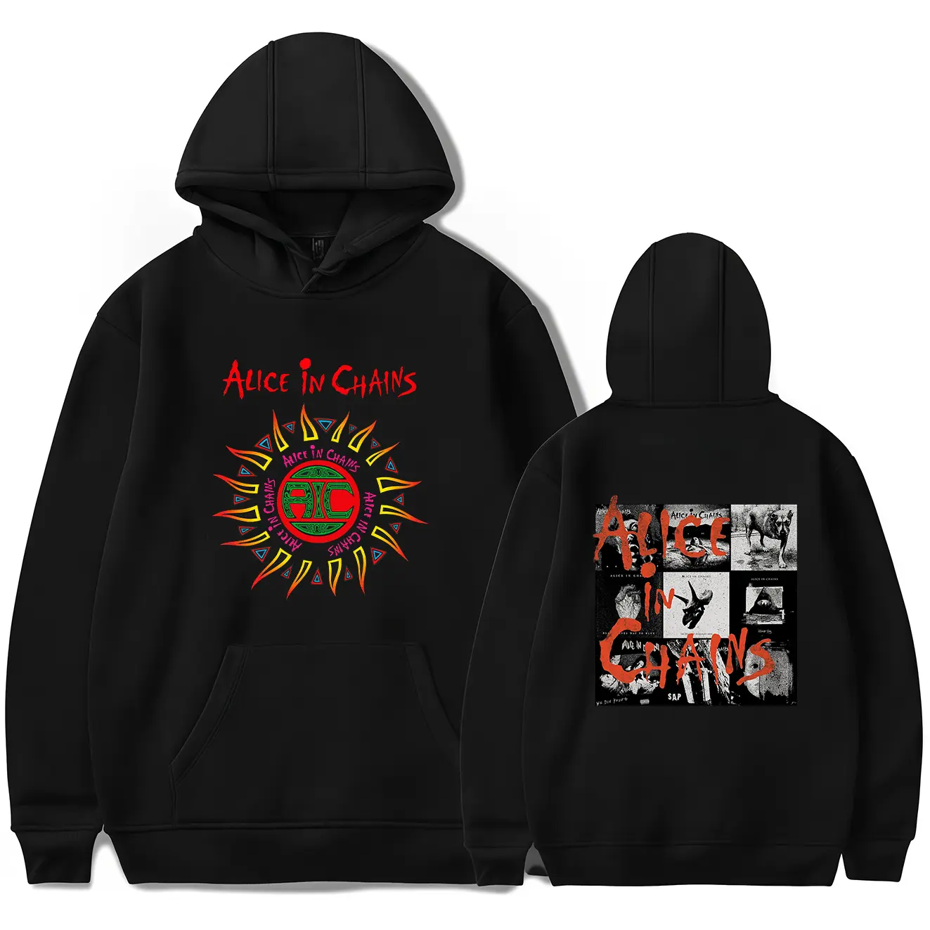 Alice In Chains Official Tour Hoodie 2026 – Grunge aesthetic oversized sweatshirt, vintage rock band merch, back-to-school streetwear, concert outfit essential for men & women, dark 90s alternative style unisex pullover