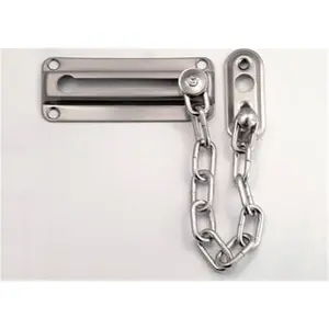 212 MAIN Brass-Plated Chain Door Fastener, Door Security Hardware with Chain Handle (Model 1870)