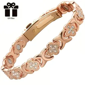 Copper Bracelets for Women Pure Copper Magnetic Bracelet with 3500 Gauss Effective Magnets Trendy Stack Bangle Stretch Bangle Modern Fashion Accessories Jewelry Gift
