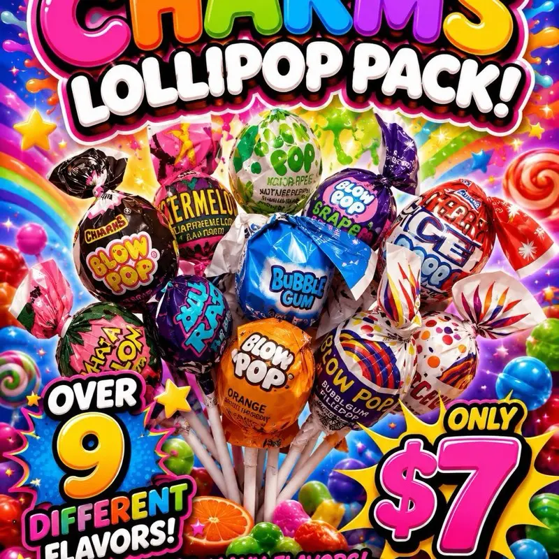 Charms Lollipop Pack 9+ different Flavors