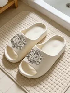 DAD Camouflage Hexagon Print Coconut Sandals, Cloud-Feel Trendy Casual Style, Unisex Gift Daily Wear, Thick Sole Non-slip Soft Comfortable, All-Season Home Bathroom Outdoor