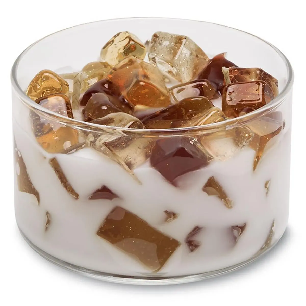 212 MAIN Frosted Gingerbread Stained Glass Wax Bowl Candle - 9.5 oz 2-Wick, Vanilla-Infused Creamy Fragrance, Festive Home Centerpiece, Ideal for Gifting