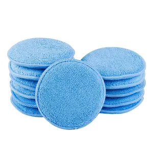 5" Round Microfiber Polish/Wax Applicator (Pack of 12)