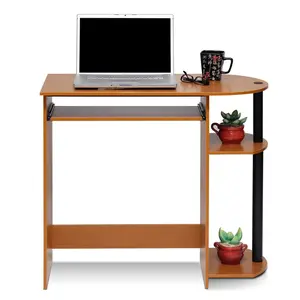 When you want style and function in one piece, the SIMPLISTIC Desk in Light Cherry stands out with a 31.5-inch desk, a keyboard tray and rounded edges, and a practical build for a bedroom or home office.