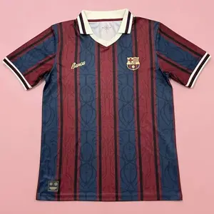 FC Barcelona 125th Anniversary Jersey , Retro Barcelona Shirt, Vintage Football Soccer Jersey, Premium Cotton Blend, Fan Gift
