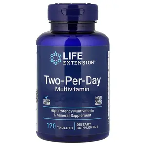 Life Extension Two-Per-Day Multivitamin, 120 Tablets Life Extension Two-Per-Day Multivitamin, 120 Tablets