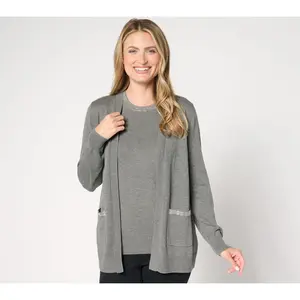 Joan Rivers Red Carpet Sweater Cardigan with Embellishment