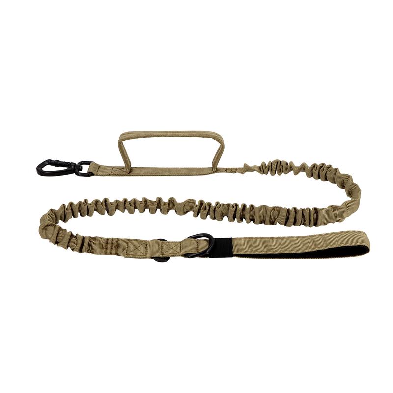 Military Tactical Dog Leash Adjustable Quick Release Elastic Leads Rope With 2 Control Handle For Medium And Small Dogs Pet Supplies Harness Straps
