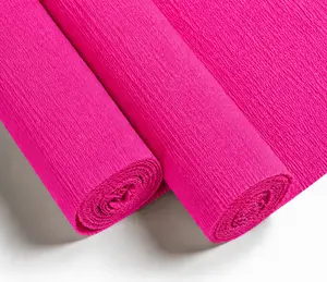 Solid Color Crepe Paper Roll - Floral Design Wrapping Paper