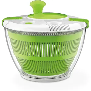 Large Spin Stop Salad Spinner- Wash, Spin & Dry Salad Greens, Fruits & Vegetables, 5qt, CTG-00-SAS1