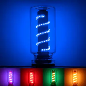 Retro  Lamps, USB Night Light  Dimmable Led Filament Lamp,LED Ambient Light, USB , Multi-Color  Control, Portable Night Light for Bedroom, Camping, Holiday Decor (Blue)