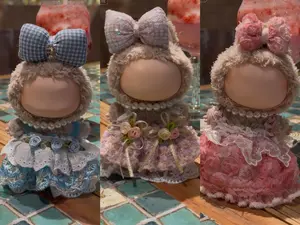 Labubu Fairy Dress 3PCS Set for Labubu & Bowtie Dolls Cute & Comfortable Outfits Perfect for Playtime & Gifts