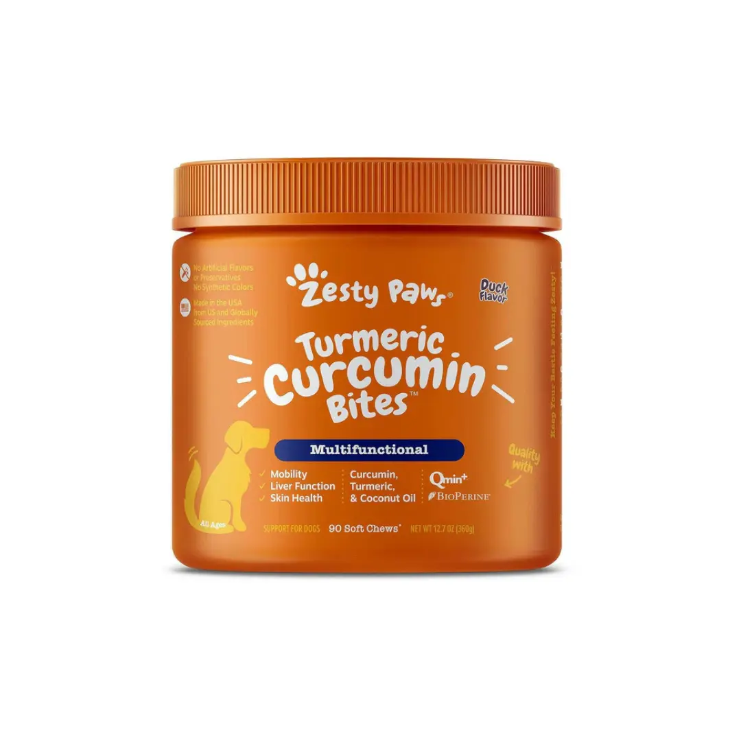 Zesty Paws Puppy 8-in-1 Multivitamin Chewables, Chicken Flavored, with Gut Boosters, Joint Support, Biotin, B12, Antioxidant & Liver-Brain Support for Puppies (90 ct)