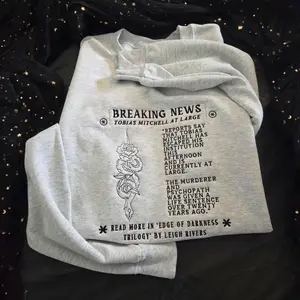 Breaking News Tobias Mitchell At Large Hoodie - Edge Of Darkness Trilogy By Leigh Rivers Graphic Sweatshirt