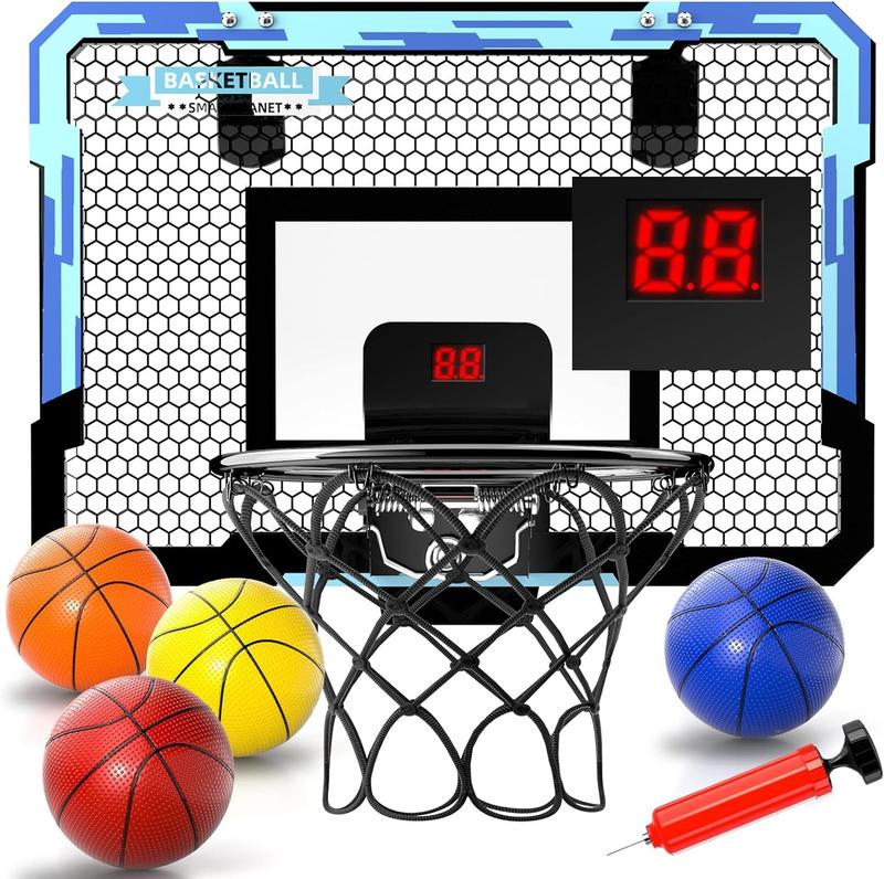 Basketball Hoop Indoor , Mini Basketball Hoop with 4 Balls, Basketball Toys