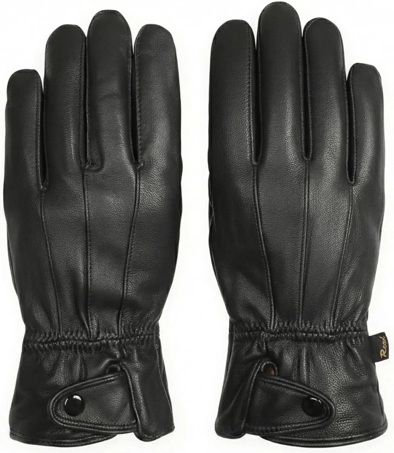 Men's Genuine Leather Warm Lined Driving Gloves - Touchscreen Texting Compatible(Gift)