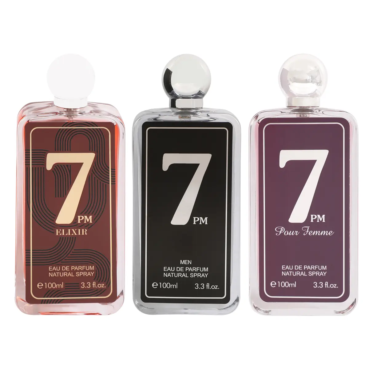 7 PM Elixir, Men, Pour Femme, Eau de Parfum, 100ml, 3.3 fl.oz.