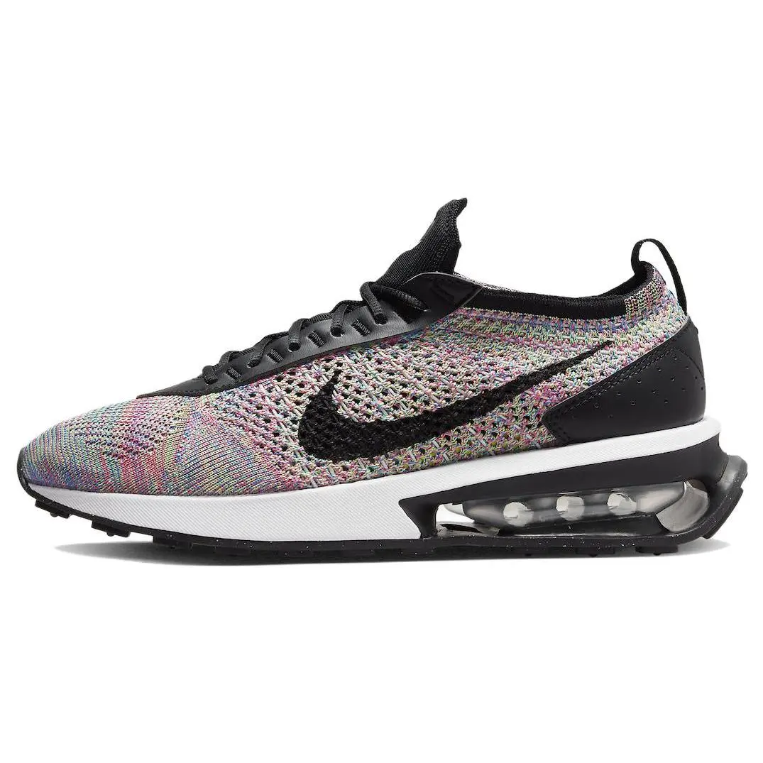 Nike Air Max Flyknit Racer Multi Color Comfort Lightweight Low Top Casual Running Shoes Women's DM9073-300