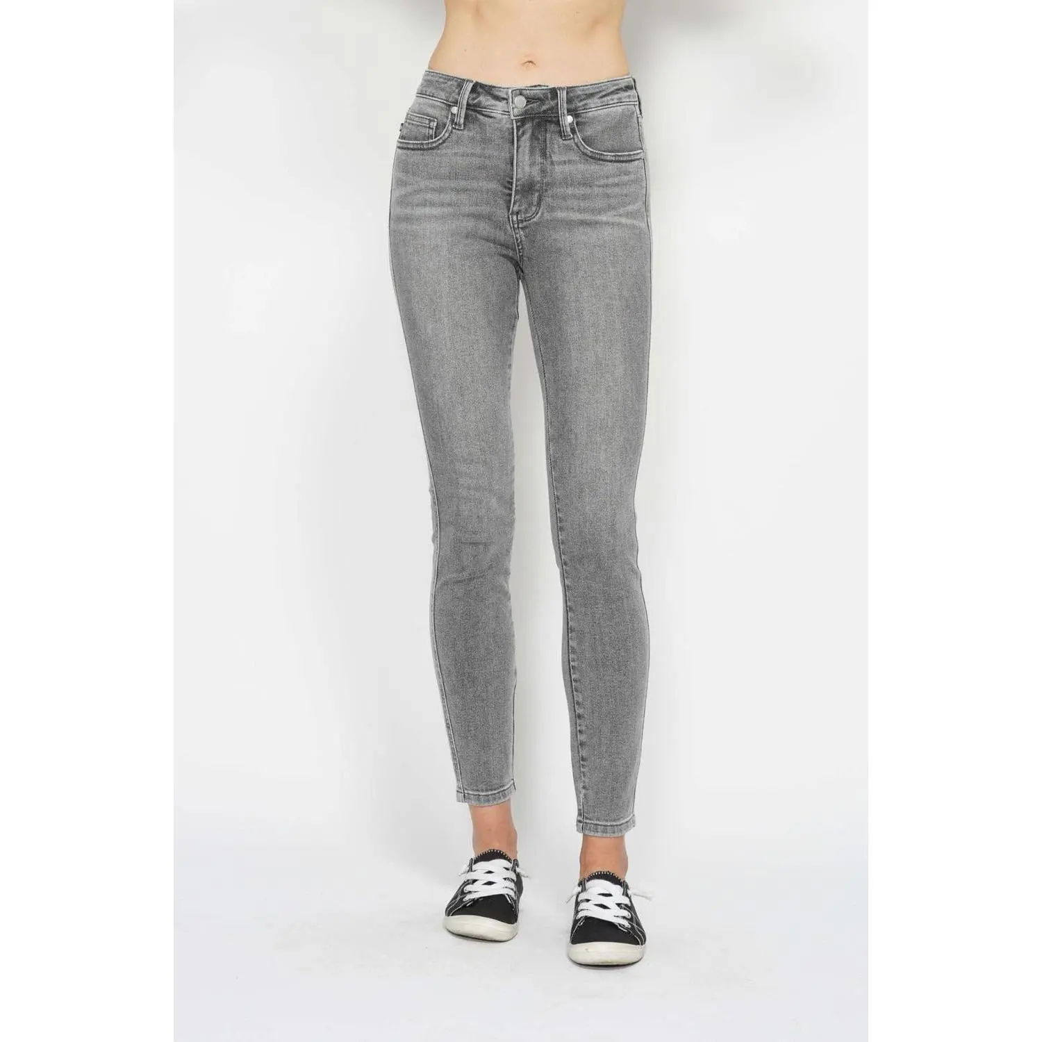 Judy Blue Women's Sculpting Skinny Jeans - Slim Fit Stretch Elastane Denim Pants with Shaping Panel, Shield Pockets, Tummy Control (14w, 16w, 18w, 20w), Casual