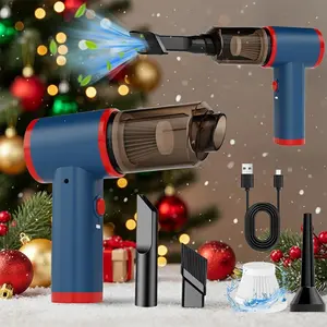 CEESOOI Handheld Car Vacuum Cleaner 12000Pa 120W High-Power Wireless with 2 Filters & Multiple Nozzles for Cars Homes Offices Pets Christmas Gift
