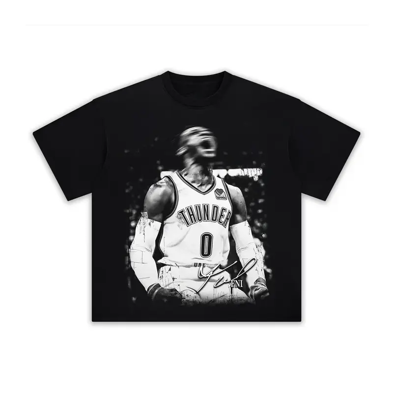 RUSSELL WESTBROOK T-Shirt, Unisex Streetwear for Men & Women, Basketball Sport Shirt Menswear Womenswear
