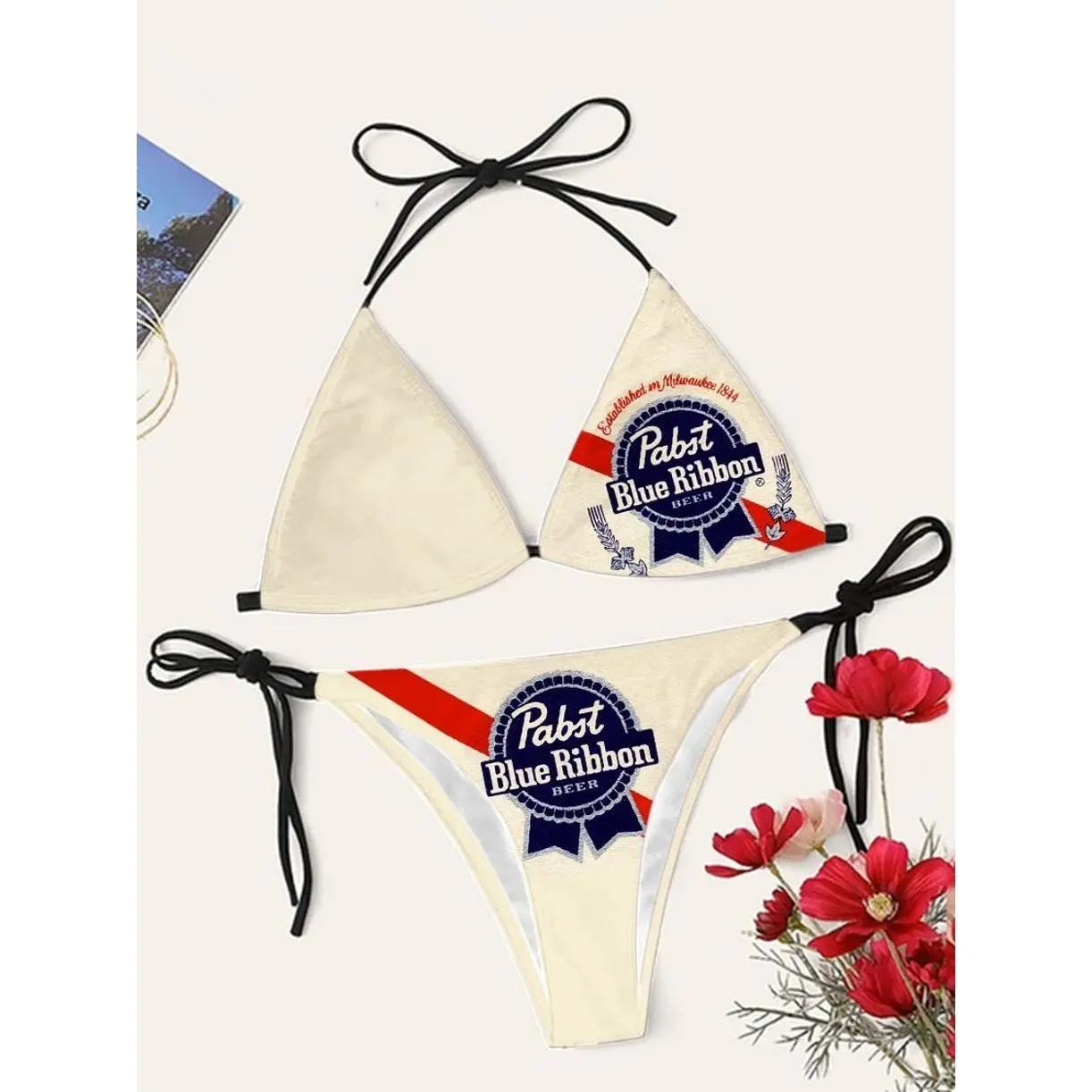 Pabst Blue Ribbon Beach Bikini XOA
