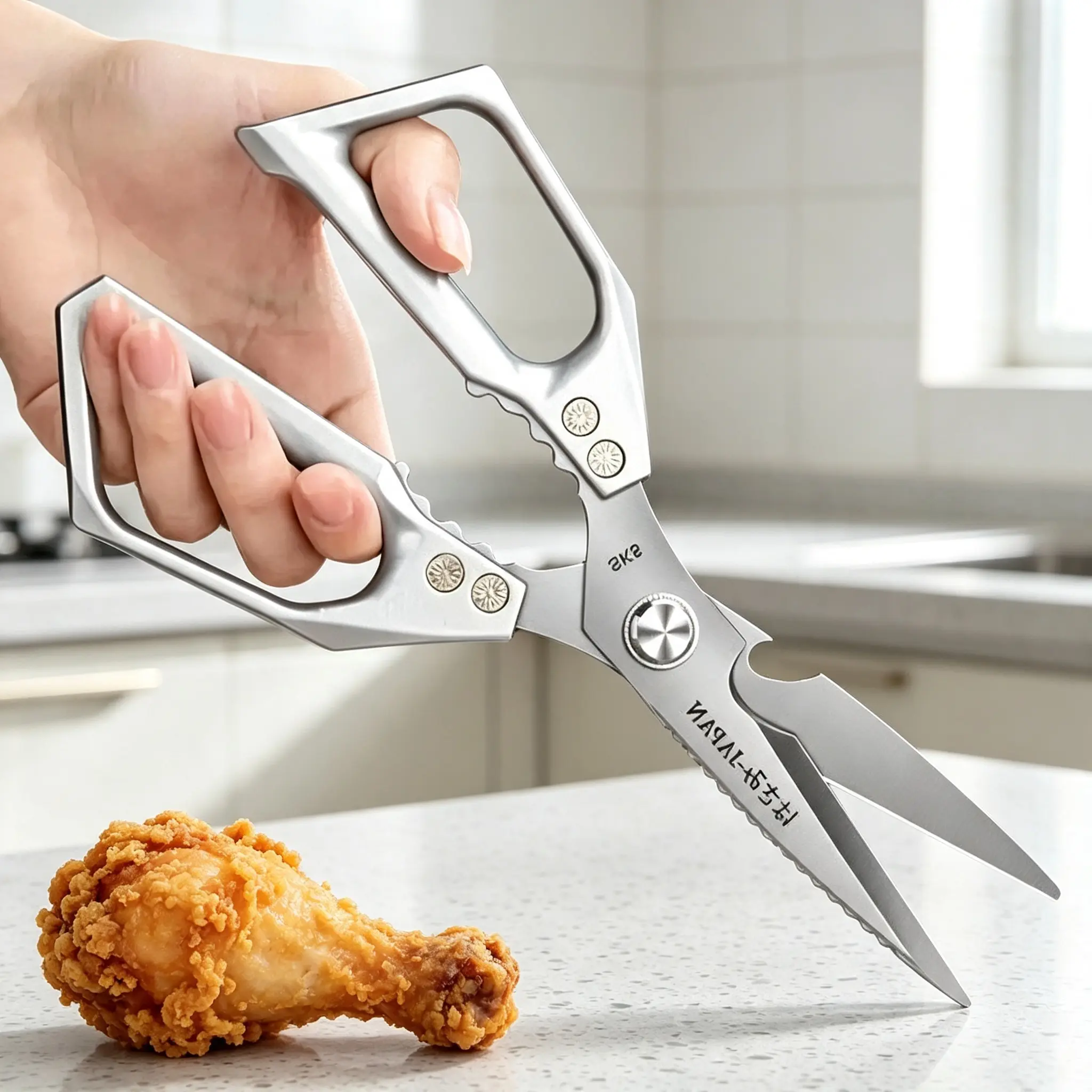 Kitchen shears，Professional Multi-Use Kitchen Scissors, Premium Rust-Resistant Alloy Steel Shears for Chicken, Fish, Veggies