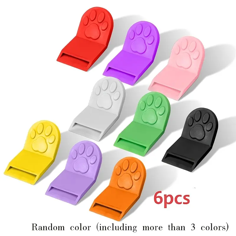 6PCS (mixed colors) cat claw pet can opener, pet cat and dog can opener, portable tool, nail art dedicated portable tool, Kitchen Gadgets, Kitchenware, Soda Can Opener, Beverage Can Opener, Can Tab Openers