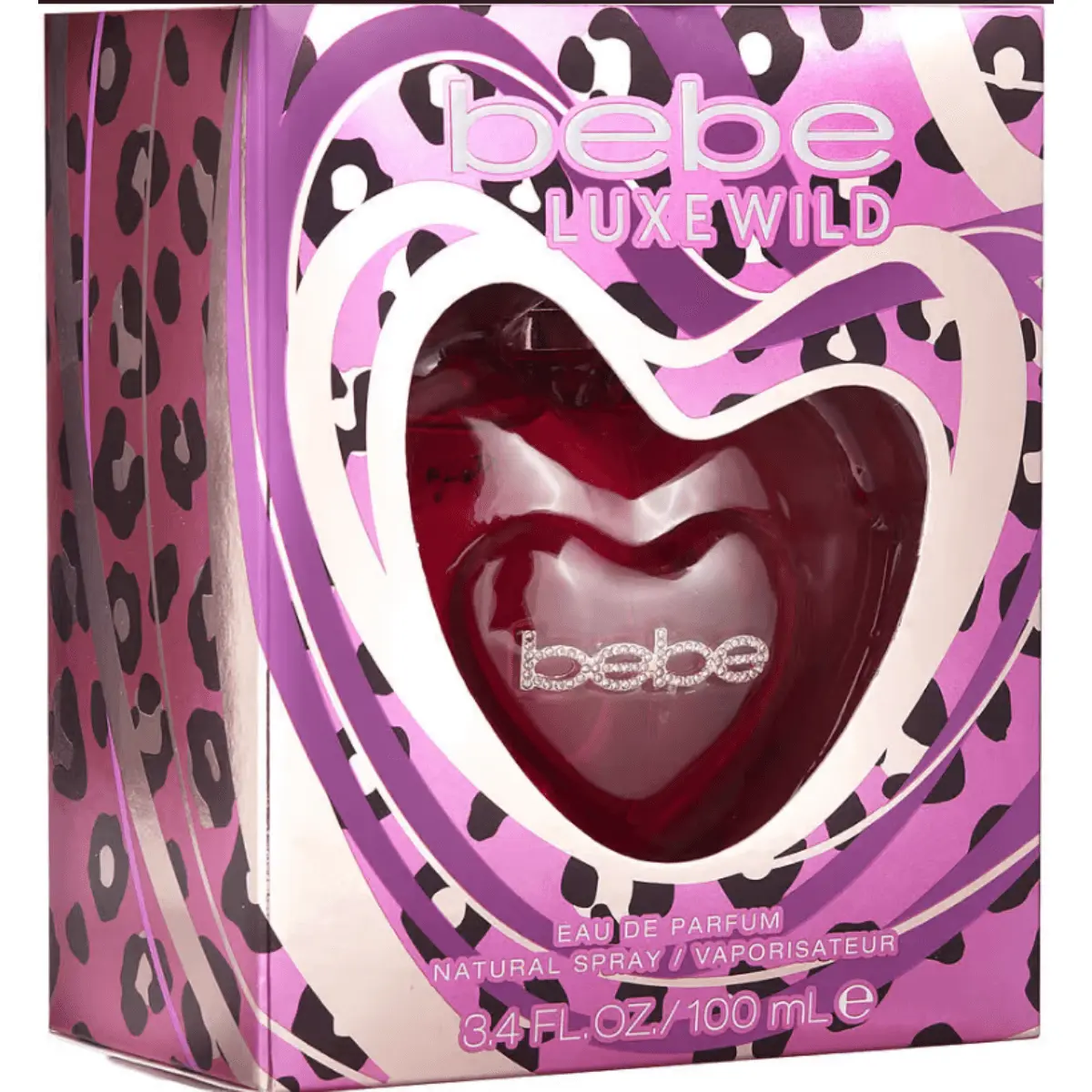 Bebe Luxe Wild Women's EDP Perfume - 3.4 fl oz Spray, New In Box, Botanical Floral Herbal Fragrance, Fresh Appeal, Spray-Based Women's Fragrance, Botanical Women's Fragrance