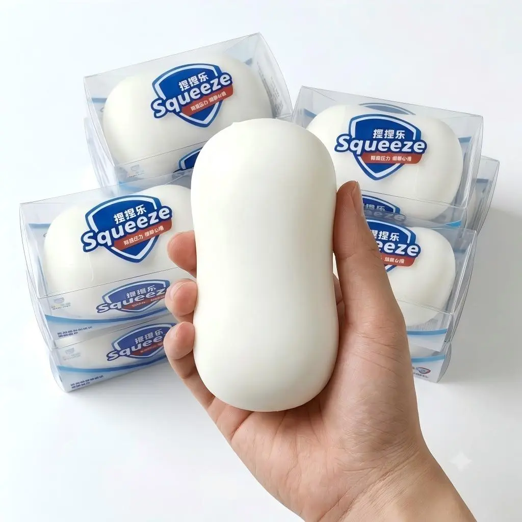 [Fast Ship] Crunchy Soap Stress Ball Toys | ASMR Squeeze Sensory Balls For Kids And Adults | Fun Round Block Filled Squishy Fidgets | Anti Stress Relief For Office Desk Classroom Travel | ADHD Autism Focus Tool Novelty Gift Birthday Present Therapy Aids